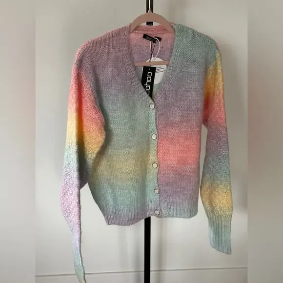Boohoo pastel cardigan, size small - Picture 4 of 8